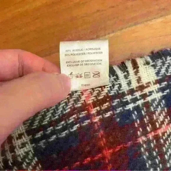 Scarf Great North Double Side Chunky Navy & Red Plaid Large Winter  Scarf. - Picture 9 of 13